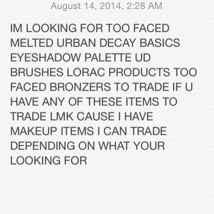 Other - LOOKING TO TRADE Other - LOOKING TO TRADE