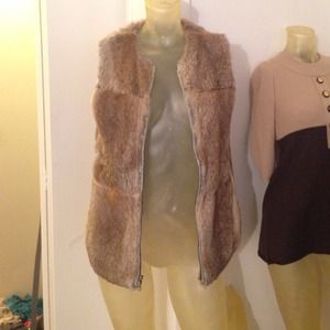 Tops - Real rabbit fur vest hippy festival Tops - Real rabbit fur vest hippy festival