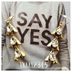J.Crew linked arrow earrings J.Crew linked arrow earrings