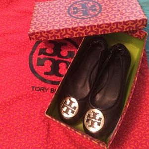 Tory Burch Black Reva Flats Tory Burch Black Reva Flats