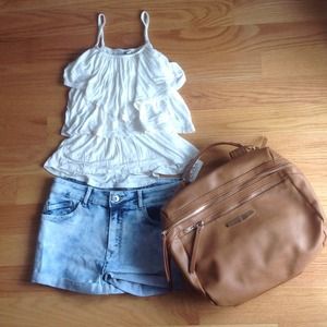 Ivory Layered Ruffled Tank Top Ivory Layered Ruffled Tank Top
