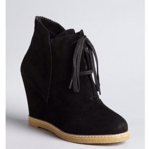 Kelsi Dagger Pre loved Black suede booties Kelsi Dagger Pre loved Black suede booties