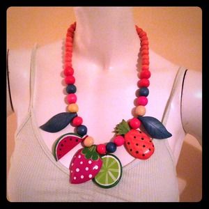 Vintage fruit necklace Vintage fruit necklace