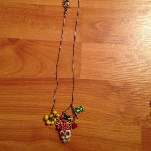 Betsey Johnson Rio Skull and Fruit Necklace Betsey Johnson Rio Skull and Fruit Necklace