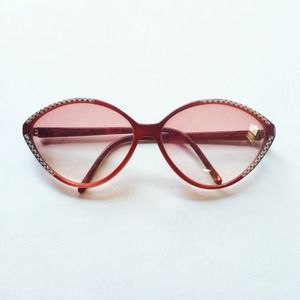 Vintage Balenciaga Red Cat-Eye Sunglasses Vintage Balenciaga Red Cat-Eye Sunglasses