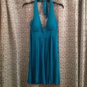 Halter Dress Aqua Blue Halter Dress Aqua Blue
