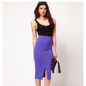 Asos stretch purple pencil skirt NWT Asos stretch purple pencil skirt NWT