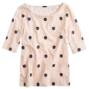 J. Crew Tops - JCREW Polka Dot Sequin Top J. Crew Tops - JCREW Polka Dot Sequin Top