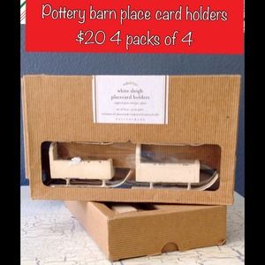 Pottery Barn 4 packs of 4 holders. Pottery Barn 4 packs of 4 holders.