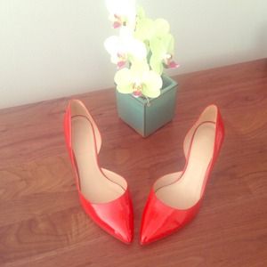 J.Crew Valentina Patent Poppy Perfection! J.Crew Valentina Patent Poppy Perfection!