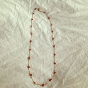 JCrew pink and gold bead necklace JCrew pink and gold bead necklace