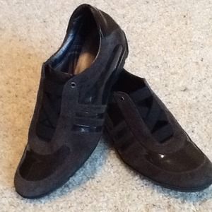 Aquatalia Patent & Suede Slip on Shoe Aquatalia Patent & Suede Slip on Shoe