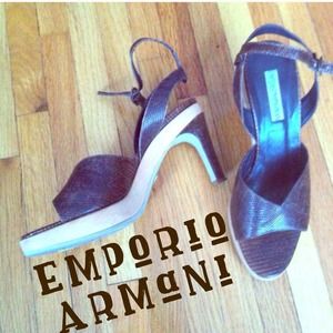 EMPORIO ARMANI Snake Skin Heels EMPORIO ARMANI Snake Skin Heels