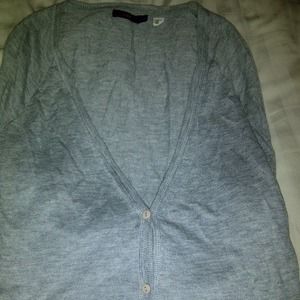 Deux Lux Sweaters - Deux Lux Heather Grey Oversized Boyfriend Cardigan Deux Lux Sweaters - Deux Lux Heather Grey Oversized Boyfriend Cardigan