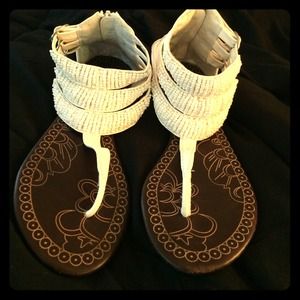 Traffic Shoes - REDUCED PRICE! Super cute white sandals!!!!πππ Traffic Shoes - REDUCED PRICE! Super cute white sandals!!!!πππ