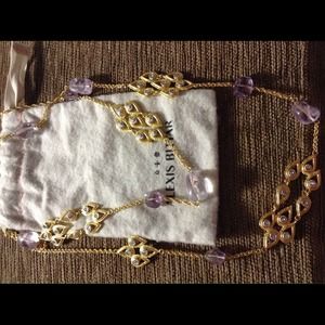 ALEXIS BITTAR PINK AMETHYST NECKLACE ALEXIS BITTAR PINK AMETHYST NECKLACE