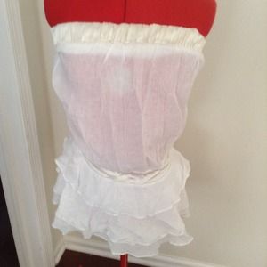 Adorable chic white bebe new bebe dress Adorable chic white bebe new bebe dress