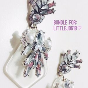 Accessories - JBrand Jeans + Lucite Statement Earrings Accessories - JBrand Jeans + Lucite Statement Earrings