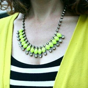 Neon Yellow Statement Necklace Neon Yellow Statement Necklace