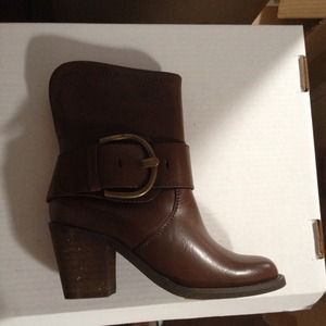 Sale! Brown buckle heel boot Sale! Brown buckle heel boot