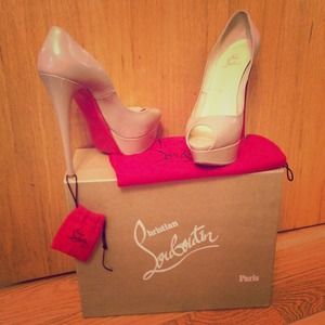 Christian Louboutin Lady Peep Nude 150 heels Christian Louboutin Lady Peep Nude 150 heels