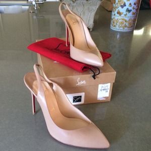Christian Louboutin Corneille Beige sling back Christian Louboutin Corneille Beige sling back