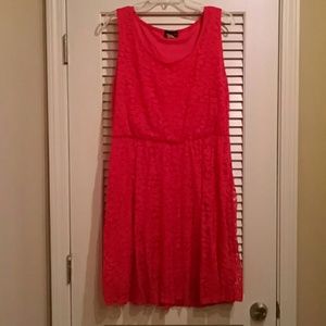 Bright pink/red lace party dress Bright pink/red lace party dress