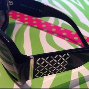 Versace black bling sunglasses Versace black bling sunglasses