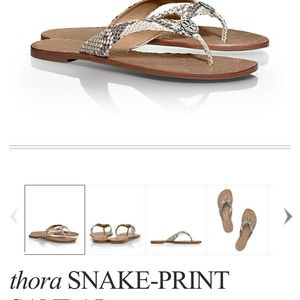 NWT Tory Burch Thora Snakeskin Sandals SZ 8 NWT Tory Burch Thora Snakeskin Sandals SZ 8