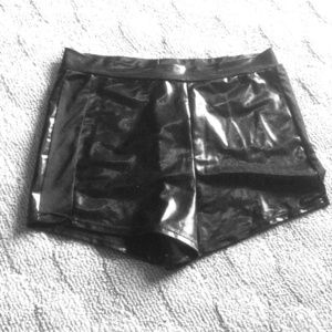 Spandex and mesh booty shorts Spandex and mesh booty shorts