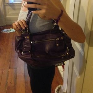 Purple leather melie bianco handbag Purple leather melie bianco handbag