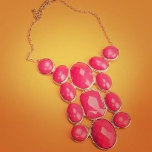 Peach statement necklace Peach statement necklace