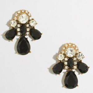  J. Crew Crystal and Stone Trio Earrings J. Crew Crystal and Stone Trio Earrings
