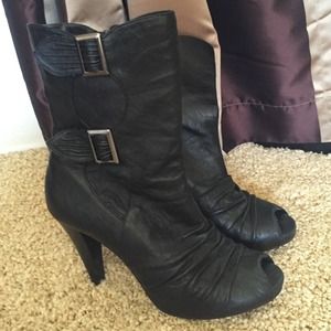 Chinese Laundry black open toe booties Chinese Laundry black open toe booties