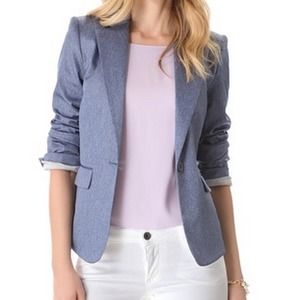 Brand new Alice and Olivia Elyse Chambray jacket Brand new Alice and Olivia Elyse Chambray jacket