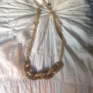 Gold chain necklace with rhinestones Gold chain necklace with rhinestones