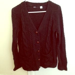 Urban Outfitters Sweaters - Black Knit Boyfriend Cardigan Urban Outfitters Sweaters - Black Knit Boyfriend Cardigan