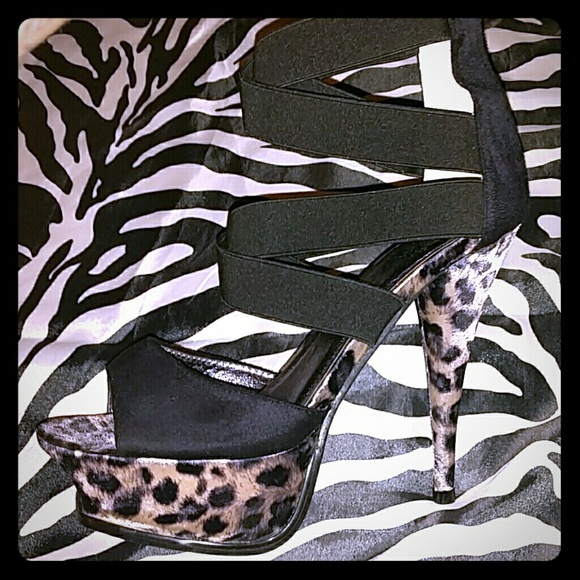 69 off Hustler Hollywood Shoes Black strappy heels from