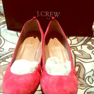 J.Crew hot pink flats J.Crew hot pink flats