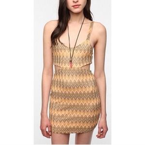 Lovers + Friends Cut Out Chevron Mini Dress (pink) Lovers + Friends Cut Out Chevron Mini Dress (pink)