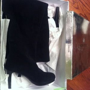 Kelsi Dagger Over the Knee Black Suede Boot - NEW Kelsi Dagger Over the Knee Black Suede Boot - NEW