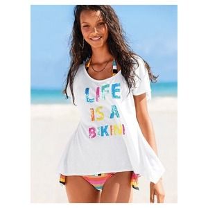 Victoria's Secret Tops - Victoria's Secret Life Is A Bikini Tee Victoria's Secret Tops - Victoria's Secret Life Is A Bikini Tee