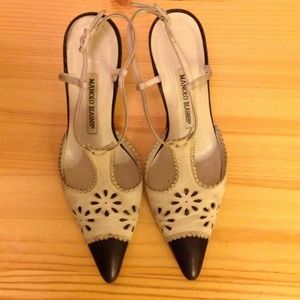 Manolo Blahnik. Authentic leather Slingback Pump Manolo Blahnik. Authentic leather Slingback Pump