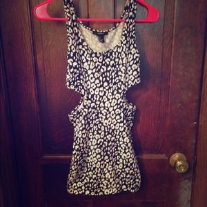Leopard print cut-out dress Leopard print cut-out dress