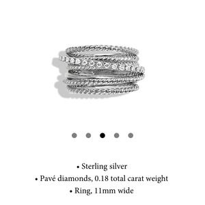 100% Authentic David Yurman crossover ring size 7 100% Authentic David Yurman crossover ring size 7