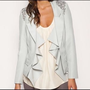 host pick ASOS blazer in pale blue-grey color host pick ASOS blazer in pale blue-grey color