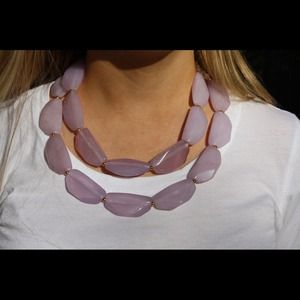 Exclusive lavender silver beads statement necklace Exclusive lavender silver beads statement necklace