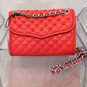Rebecca Minkoff red studded quilted affair mini Rebecca Minkoff red studded quilted affair mini