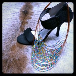 Multi color bead necklace Multi color bead necklace