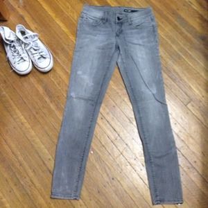 Black Orchid Denim - Gray Distressed Skinny Denim Jeans Black Orchid Denim - Gray Distressed Skinny Denim Jeans